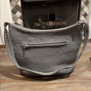 The Sak Gray Crochet‎ Shoulder Bag – Great Condition